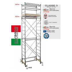 vendita online Trabattello alumito maxi altezza di lavoro 6,20 mt. Trabattelli in alluminio Facal